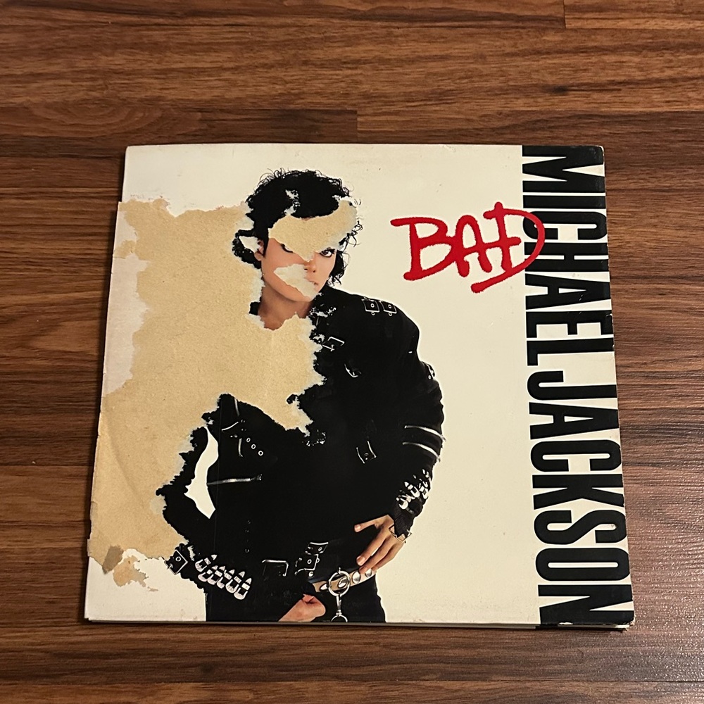 VTG Michael Jackson 1987 “Bad” Vinyl Epic Records